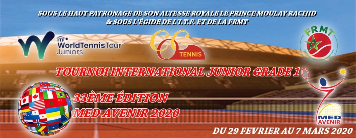 Adaptation web Affiche Tournoi international junior grade 1