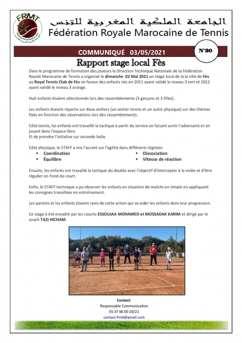 COMMUNIQUE RAPPORT STAGE LOCAL FES N°30-page-001