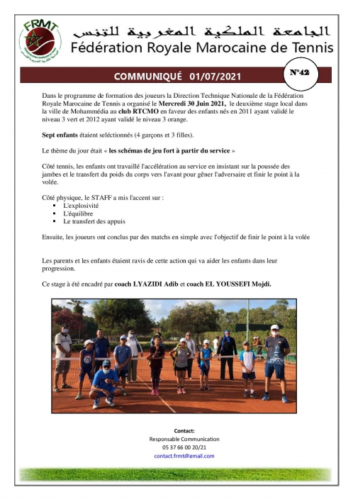 COMMUNIQUE 2eme stage local Mohamadia N42-page-001 (1)