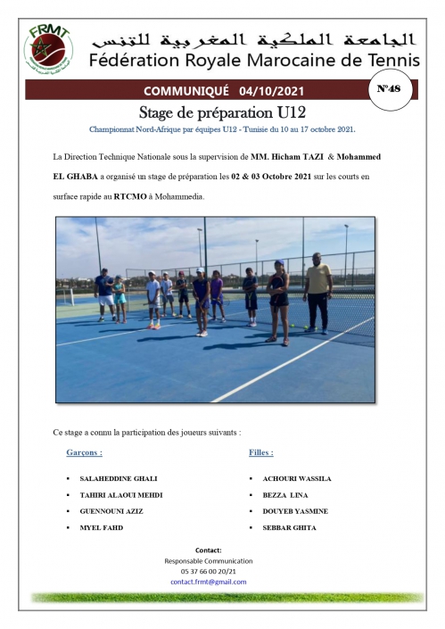 COMMUNIQUE STAGE DE PREPARATION U 12 N°48_page-0001