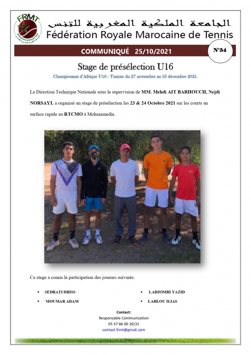 COMMUNIQUE STAGE DE PRESELECTION U 16 N°54_page-0001