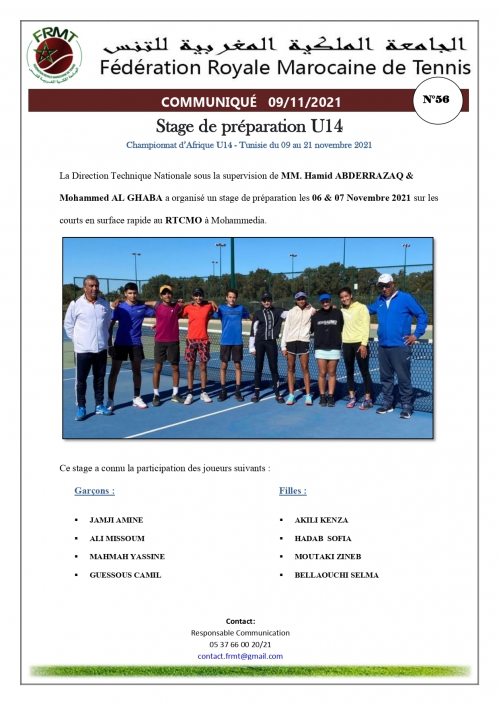 COMMUNIQUE STAGE DE PREPARATION U 14 N°56_page-0001