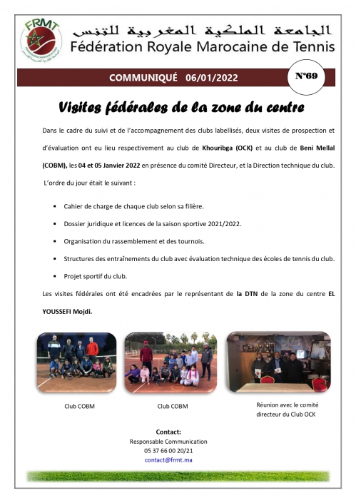 COMMUNIQUE RAPPORT visites federales zone centre N°69_page-0001 (1)