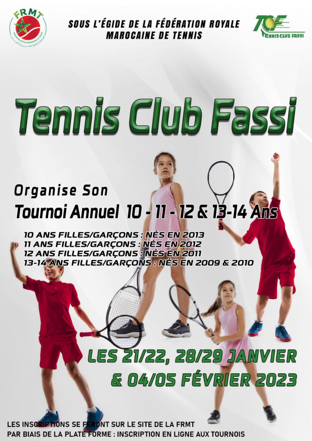 Affiche Tournoi TCF 10-14 ans – FRMT