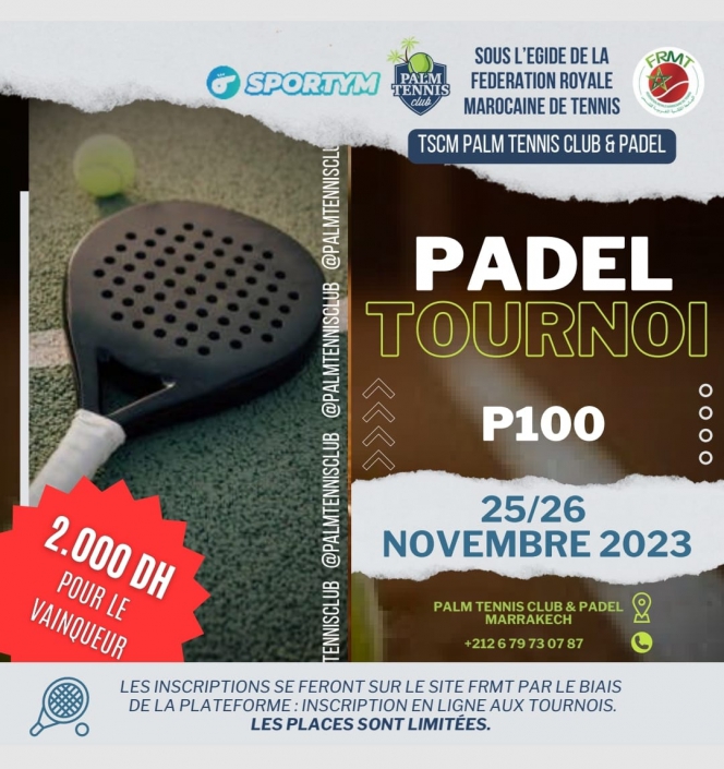 Affiche Palm TSCM Marralkech Nov 2023