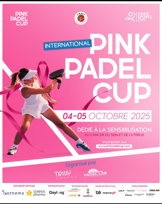 AFFICHE-PINK-PADEL-P500-FEMMES